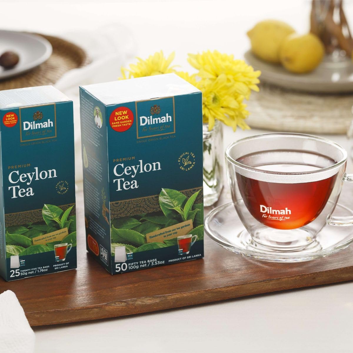 Dilmah Premium Ceylon Black Tea - Strong & Aromatic - 100 Tea Bags - Single Pack - Unblended Single Origin - Model DM82944