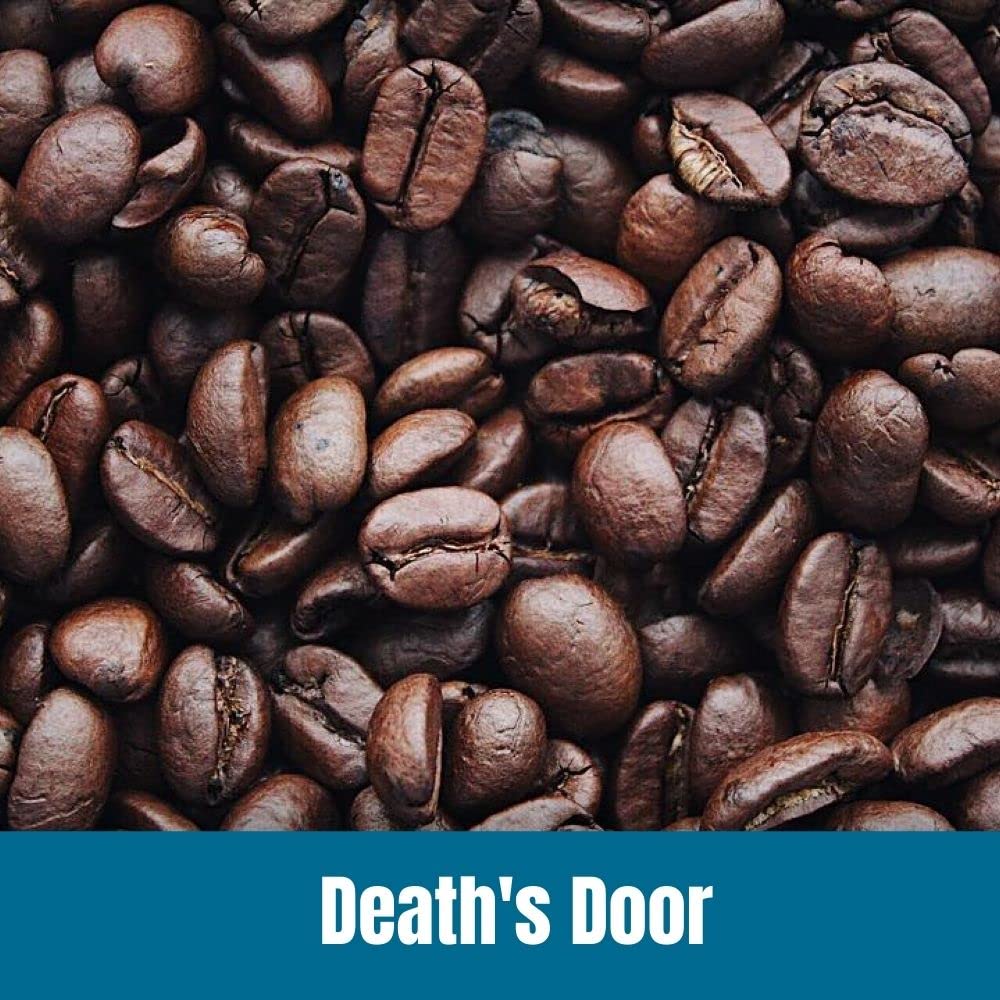 Door County Coffee - Death'S Door, Ground Coffee - Dark Roast, 10 Oz Bag