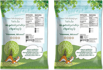 Food to Live Organic Alfalfa Seeds – Non-GMO, Edible, Vegan, 25 LB Bulk, High Germination Rate