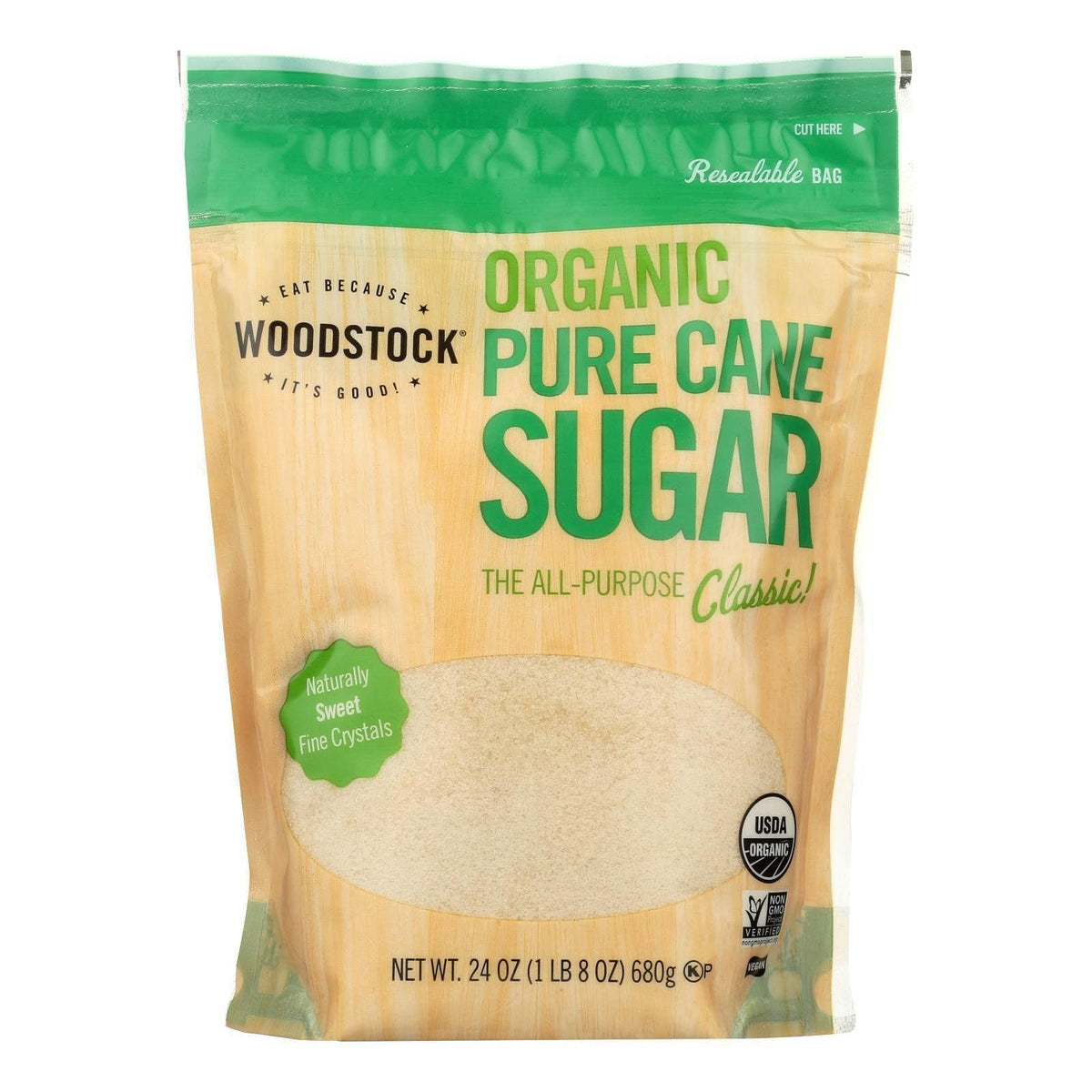 Woodstock Pure Cane Granulated Sugar (12X24 Oz)