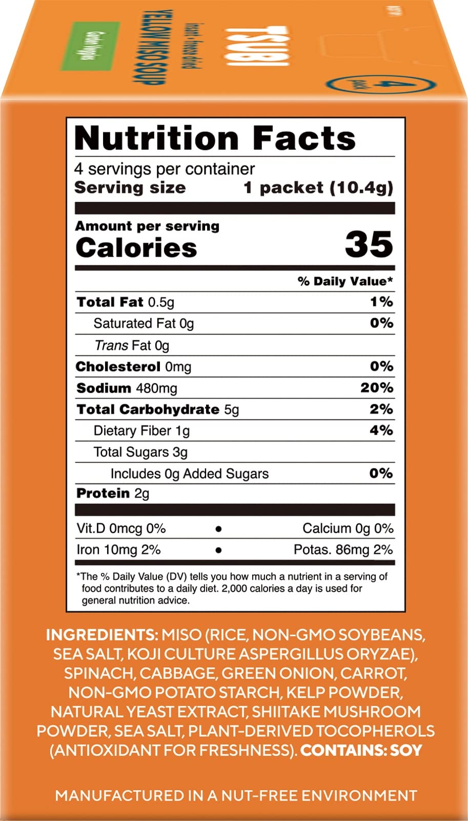 Tsubi Soup Freeze-Dried Japanese Miso Soup Packets - Instant  Vegan  Easy Mix  Gluten & MSG-Free  and Flavorful - Ready in Seconds - Authentic Taste of Japan - Best Trio Flavor - 12 Packs