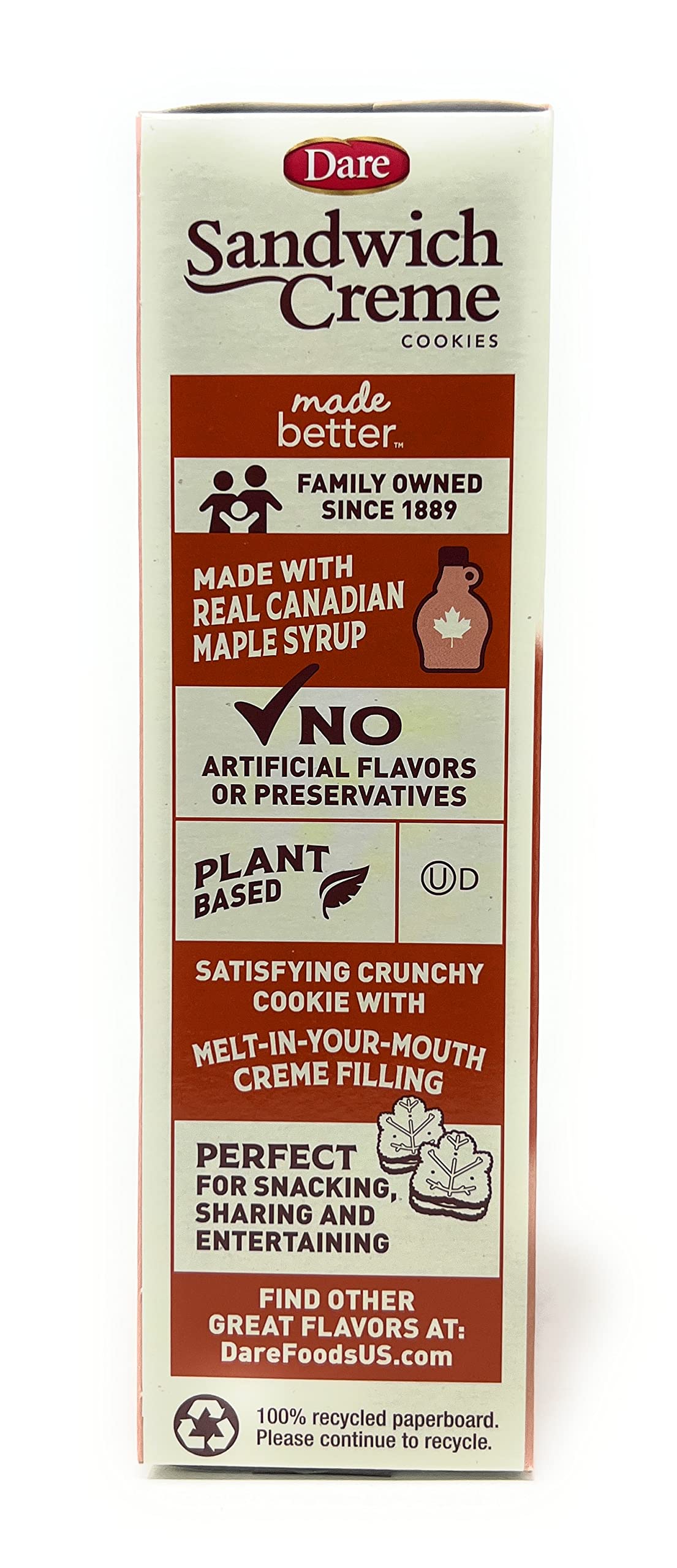 Dare Cookie Maple Creme (Pack Of 12)