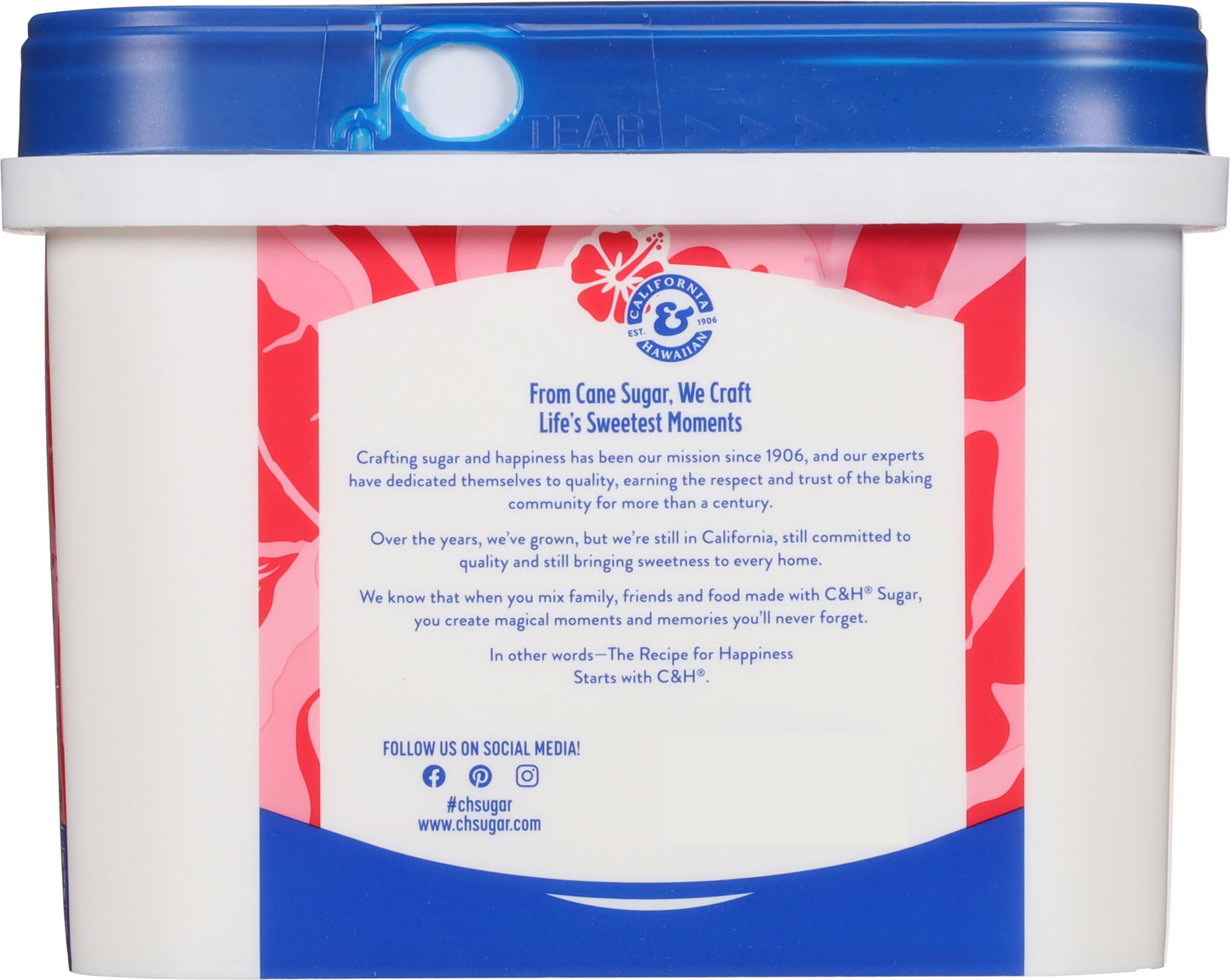 C&H Granulated Sugar  3.5 lb Easy-Baking Tub (Pack of 2) - Ideal for Family Baking  Desserts  and Everyday Sweetening - Includes Bonus Recipe Card