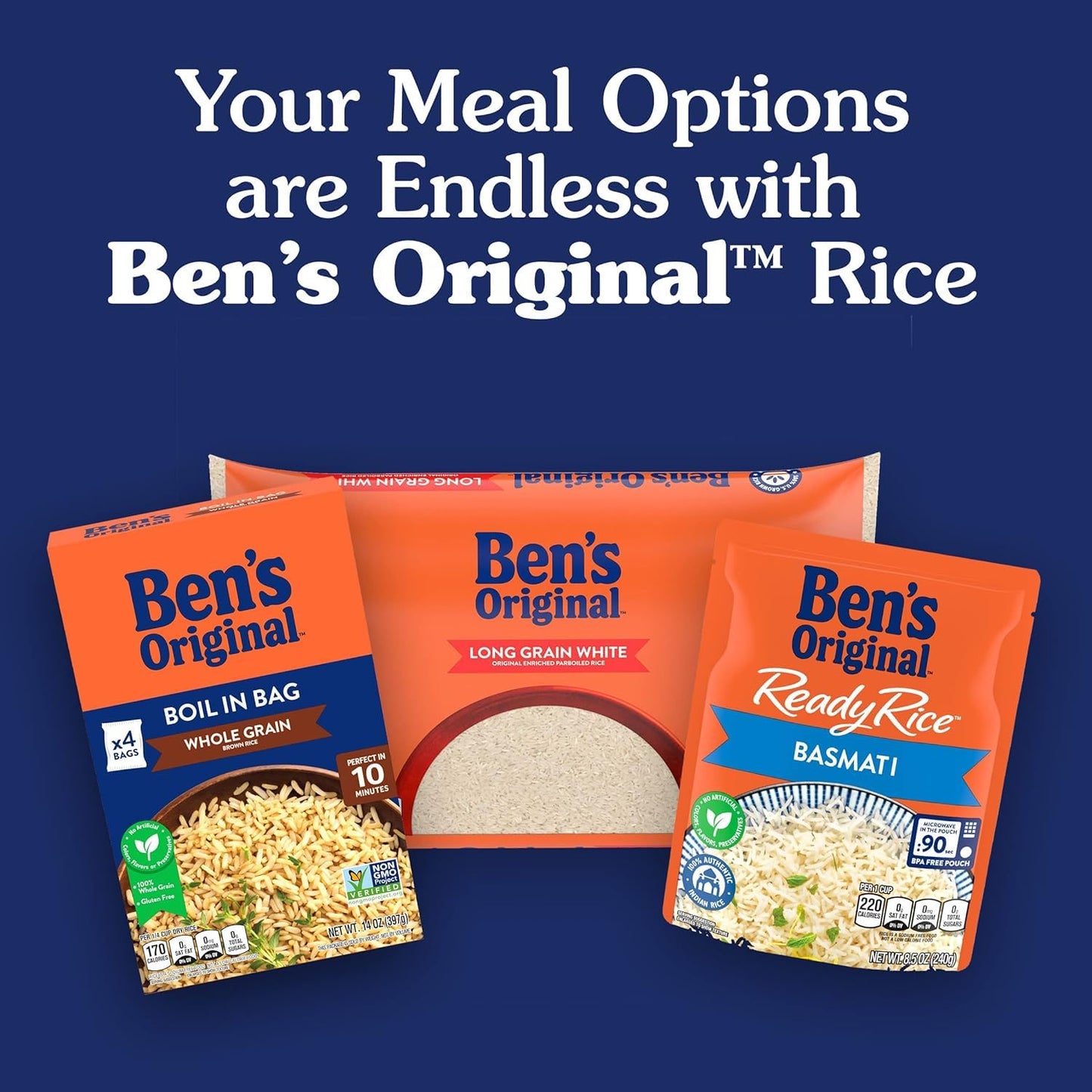 UNCLE BEN'S Original Converted Enriched Parboiled Long Grain Rice, 16 oz, Pack of 1