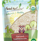 Food to Live Organic Arborio Rice, 4 Pounds Non-GMO, Short-Grain White Rice Variety, Superfino, Vegan, Kosher, Bulk. Creamy Text
