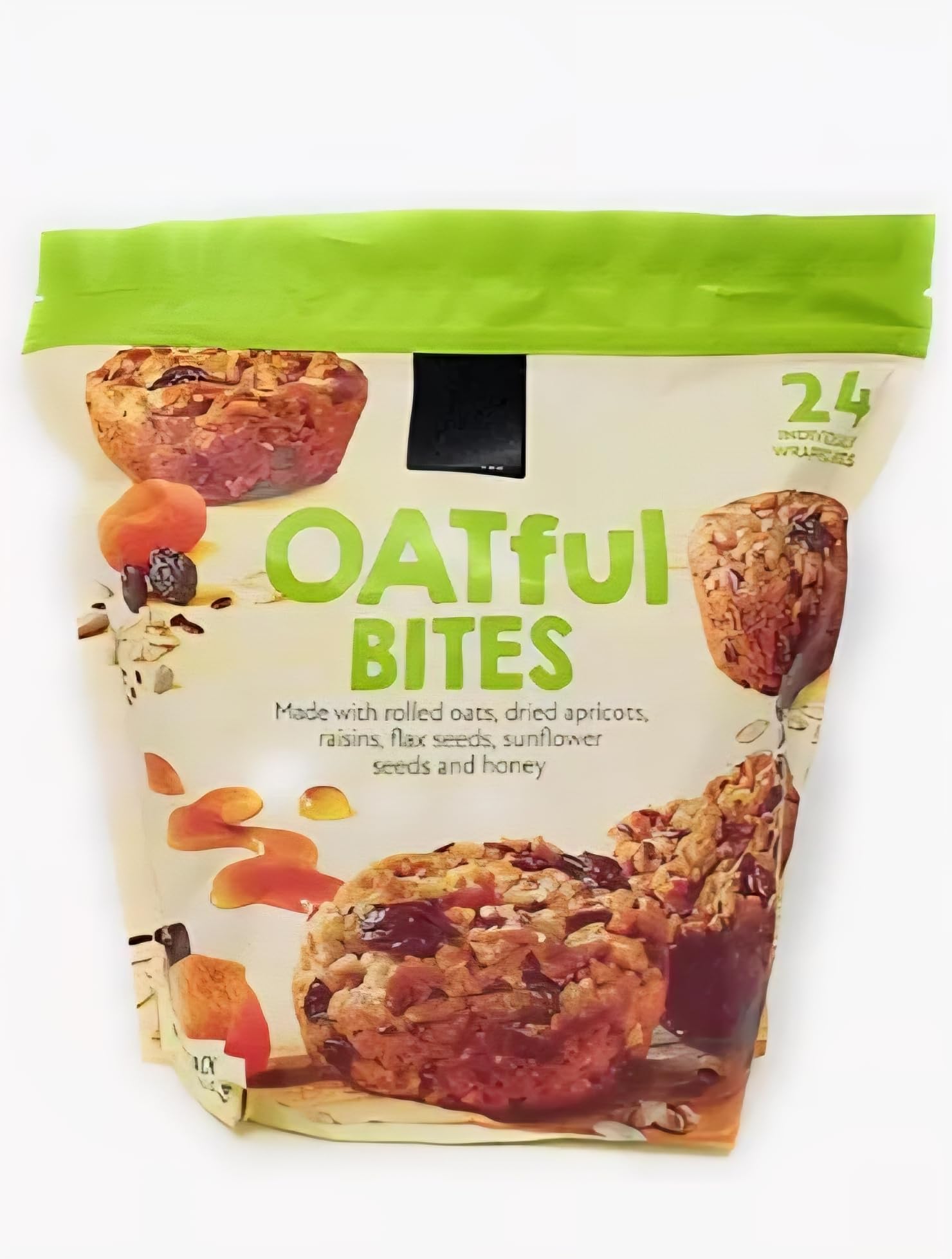 OATful Bites | Delicious Bites Made with Rolled Oats, Dried Apricots, Raisins, Flax Seeds, Sunflover Seeds and Honey | Good Sour