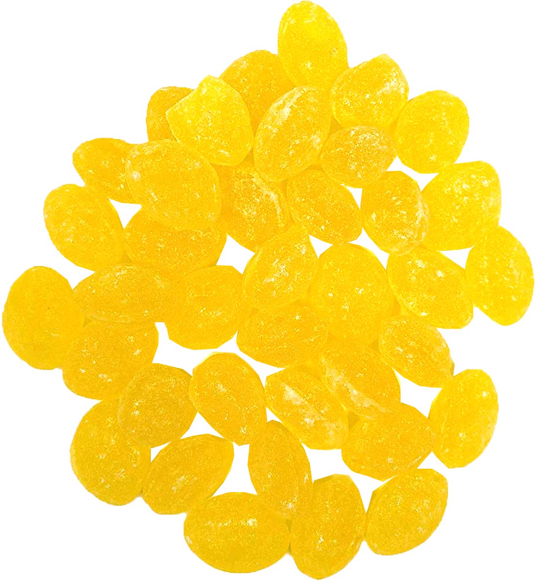 Sweetgourmet Natural Sanded Lemon Drops | Old-Fashioned Hard Candy Bulk | 2 Pounds