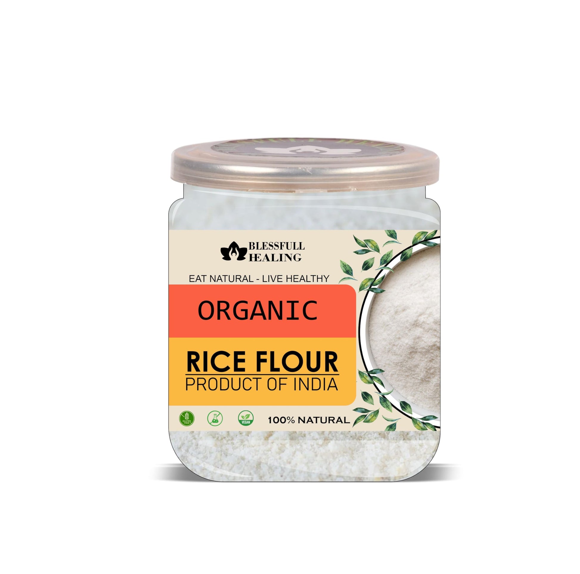 Blessfull Healing Organice RICE FLOUR 2 lb (907 Gram)