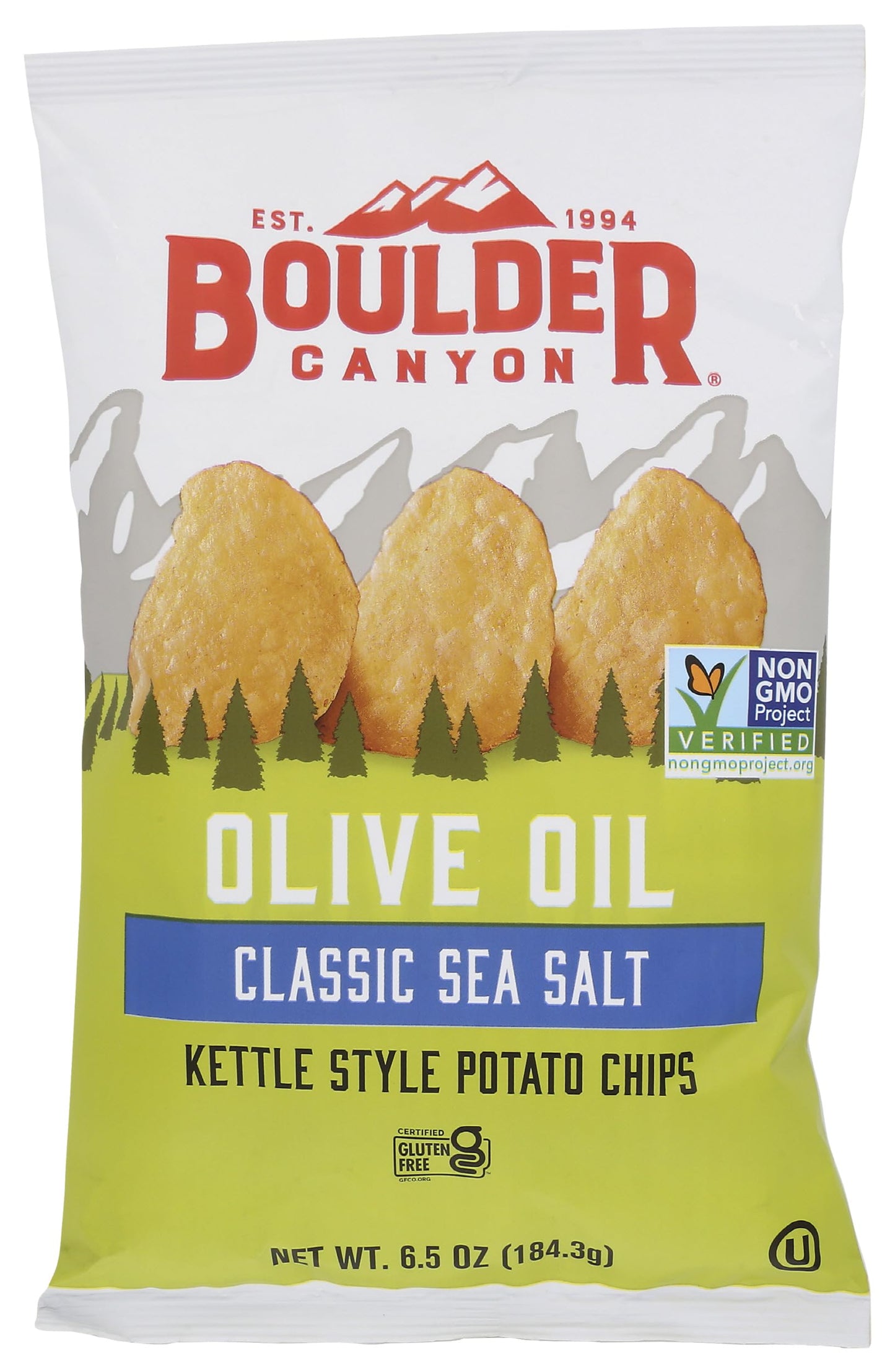 Boulder Canyon  Chips Potato Olive Oil  6.5 Ounce