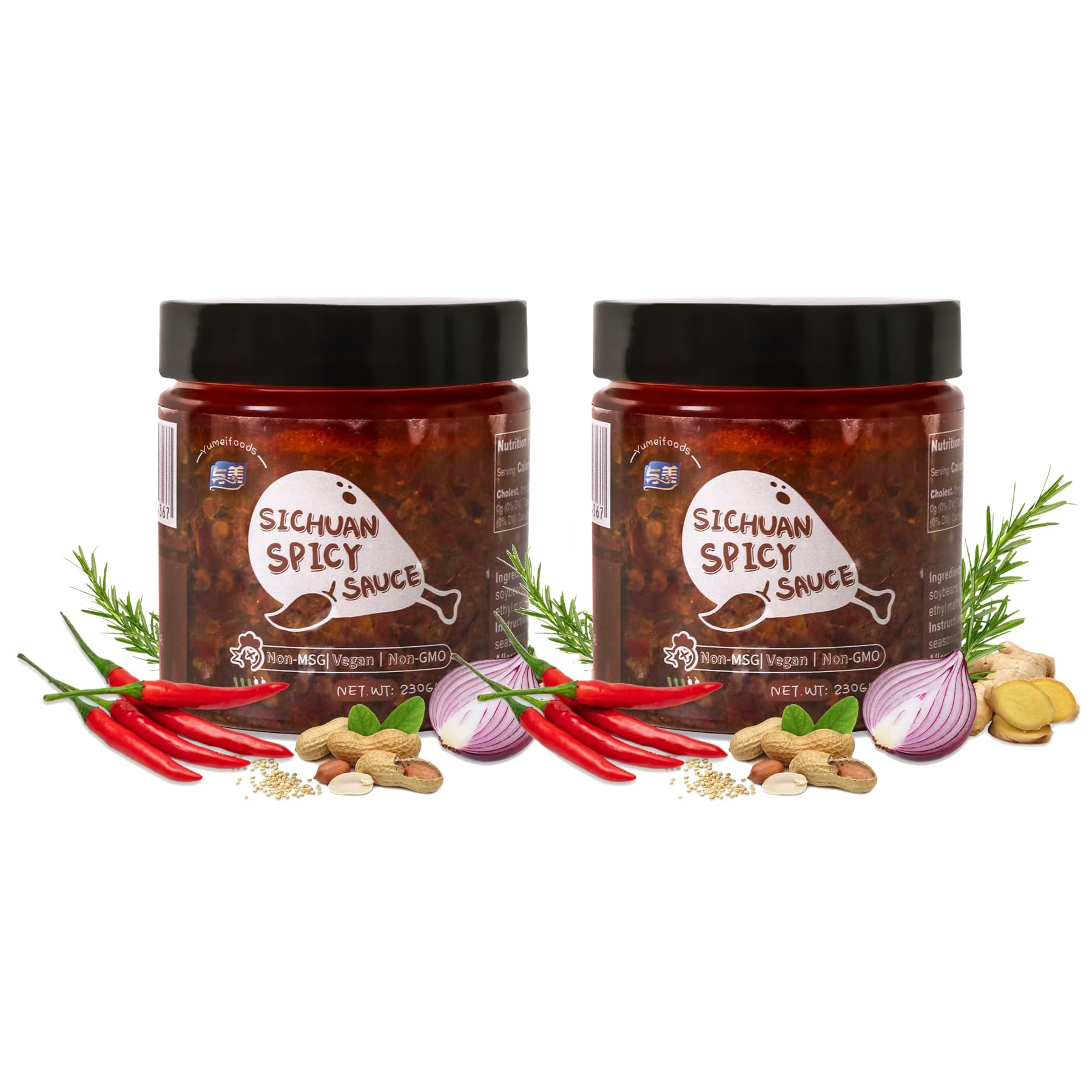 Chili Pepper Bobo Sauce Condiment, Flavorful & All Natural Vegan Chili Crisp Oil, Non-MSG, Non-GMO, Gourmet Hot Chili Good on Ev