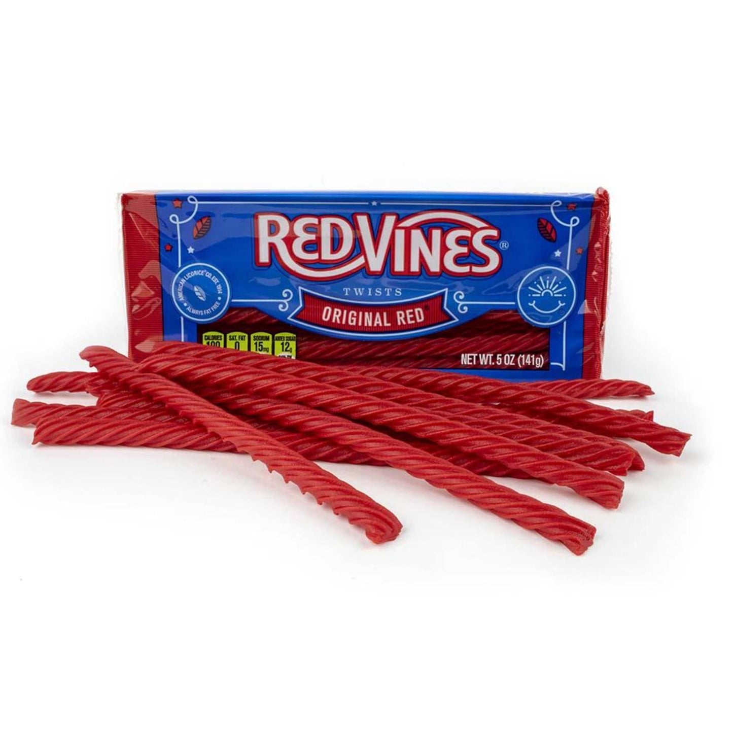 Red Vines Original Red Licorice Twists, 5Oz Tray (12 Pack)