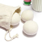 6 Pack All Natural Organic Wool Dryer Balls Xl Size - Reusable Chemical Free Natural Fabric Softener, Anti Static, Reduces Cloth