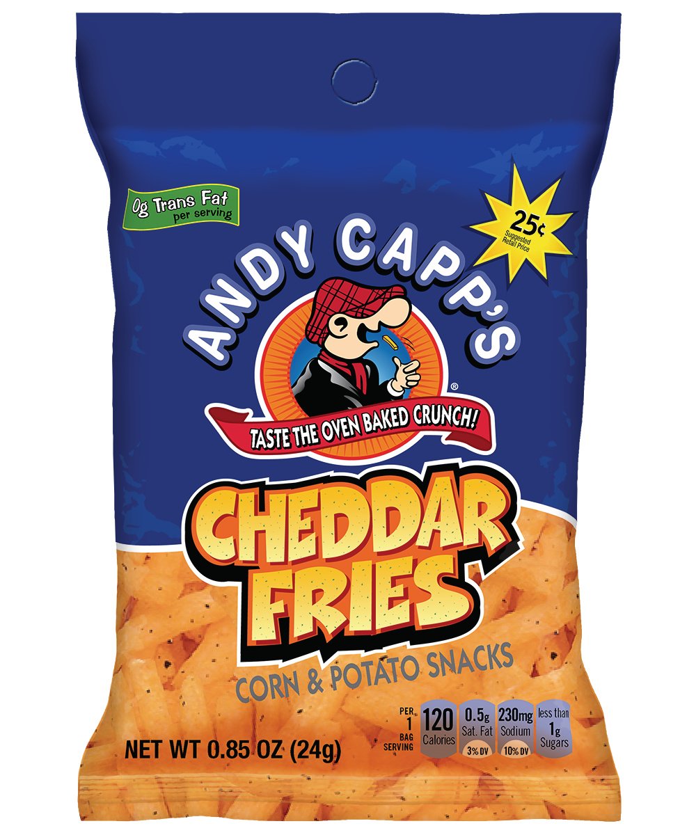 Andy Capp Cheddar Fries, 3-Ounce Bags (Pack of 35)