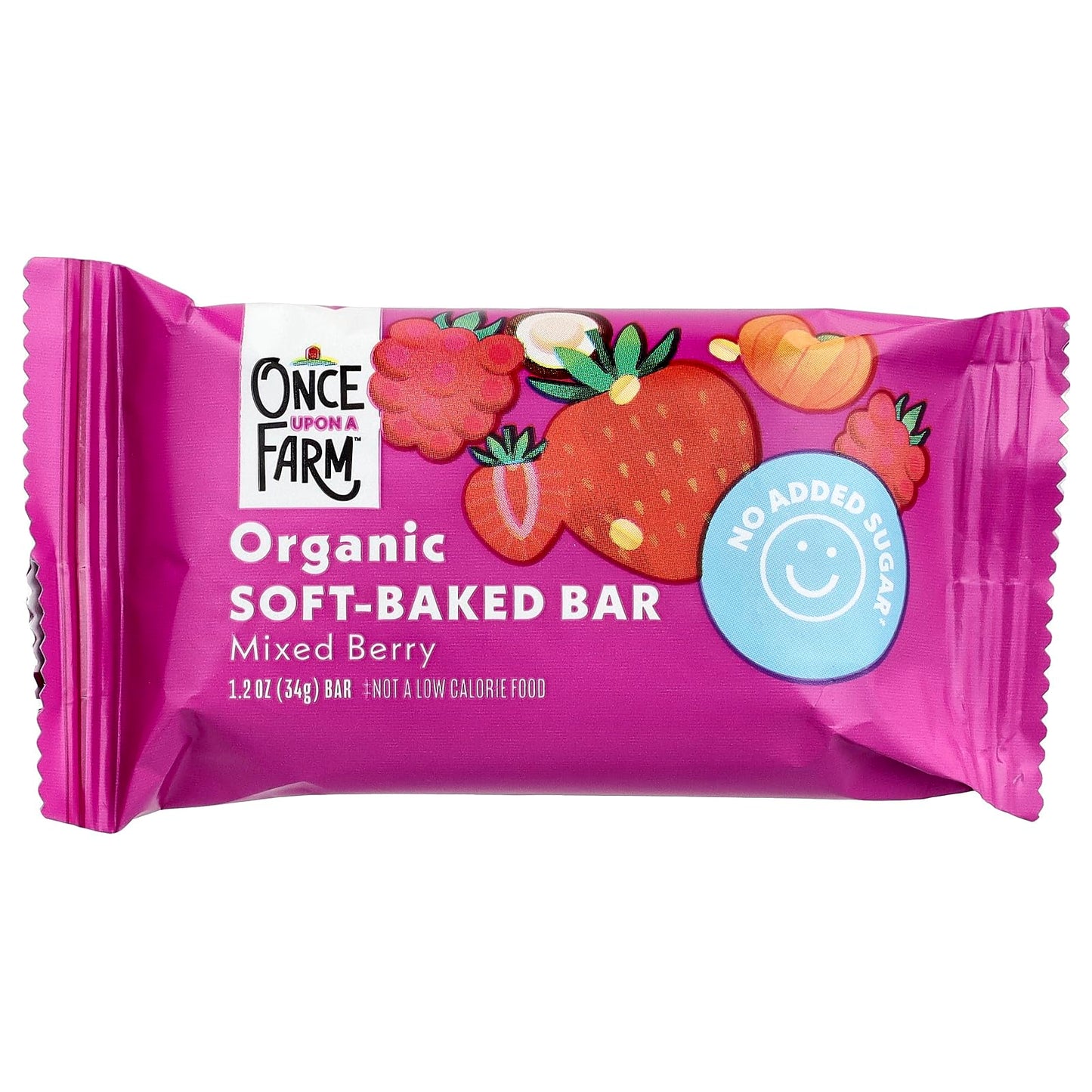 Once Upon A Farm Organic Mixed Berry Soft-Baked Bars  4 Count