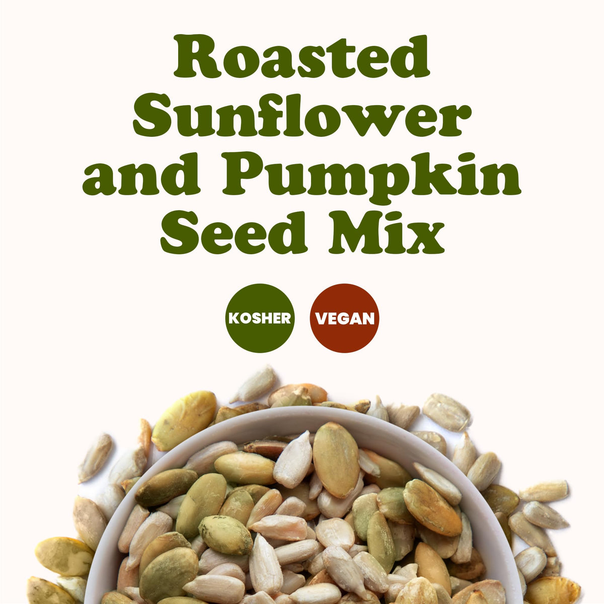 Food To Live Dry Roasted Sunflower And Pumpkin Seed Mix, 8 Ounces - Oven Roasted, No Oil Added, Natural Snack, Rich In Protein,