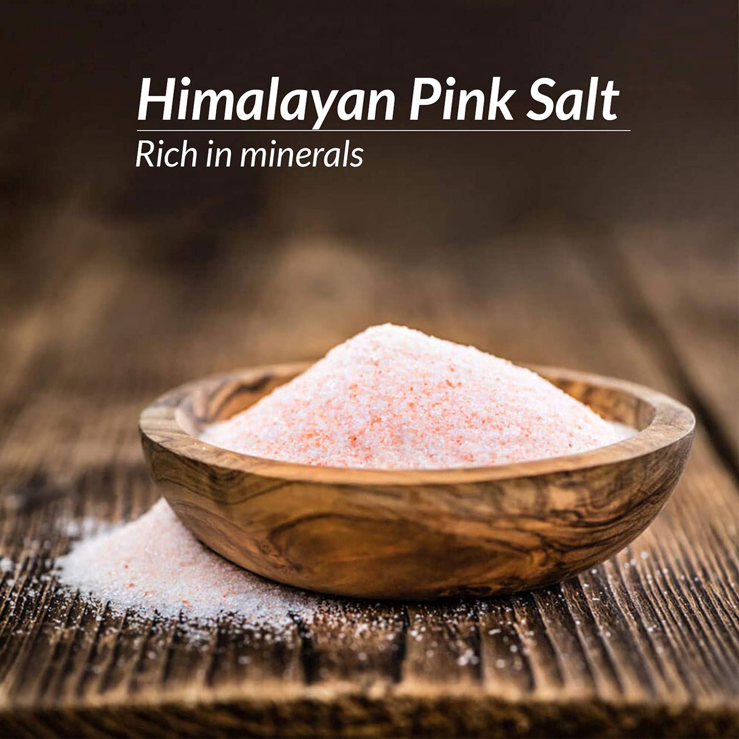 Himalayan Chef Pink Himalayan Salt, Fine Grain, 16 Ounce, Kosher, Non-GMO, for Cooking and Baking