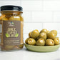 Green Jay Gourmet Garlic Stuffed Olives - 2 x 16 Oz - All Natural Green Olives for Cocktails and Cheese Boards