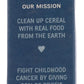 Lovebird Organic Grain Free Unsweetened OS Cereal, 7 Oz