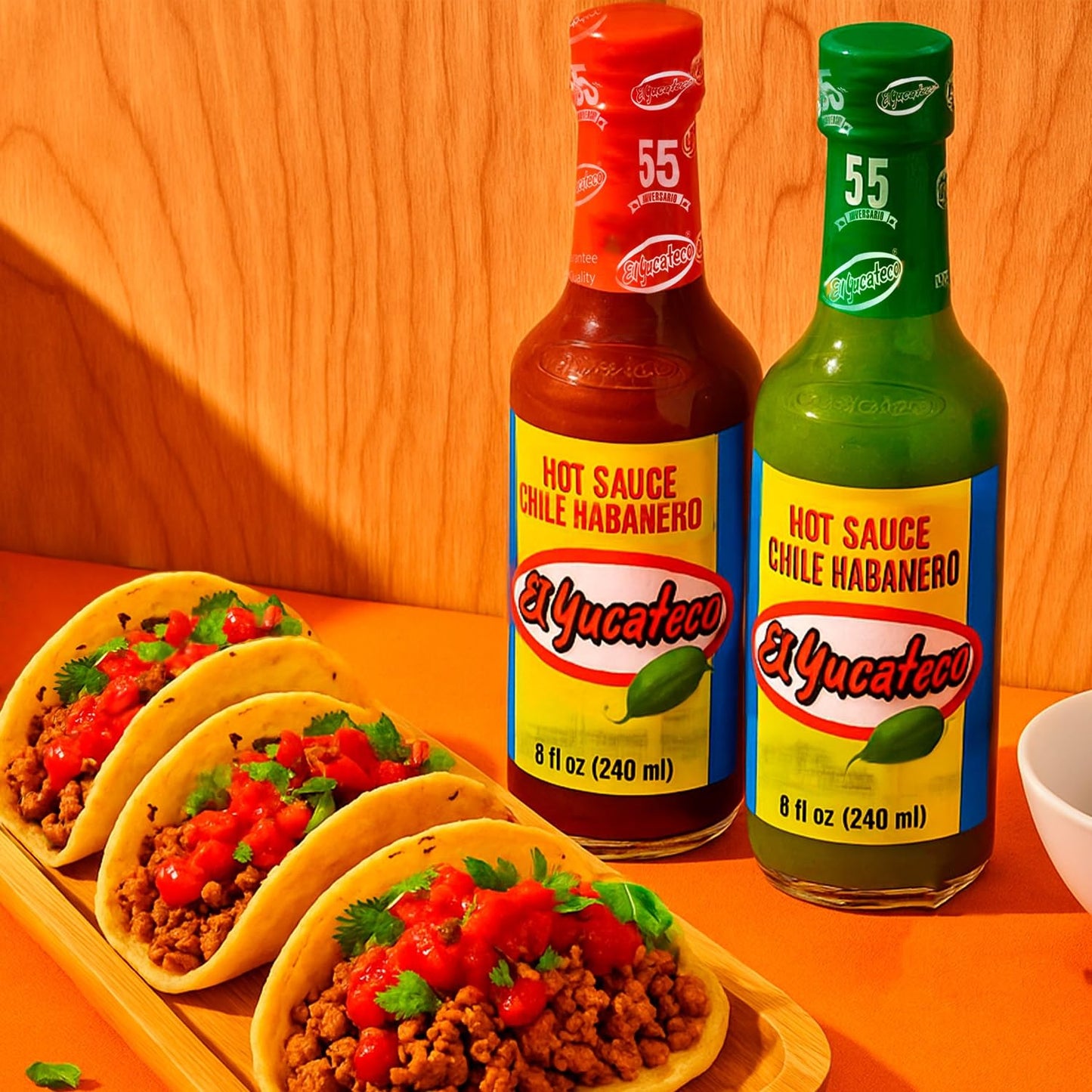 EL YUCATECO Hot Sauce, Aauthentic Mexican Hot Sauce Flavor, Bold Taste with Real Habanero Salsa, Fiery kick in every drop, Spicy