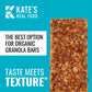 Kates Real Food Organic Granola Bars - Peanut Butter Hemp & Flax (2.2 oz  Pack of 12) - Organic Energy Bars Made with Gluten Free Oats - Non GMO  Soy Free  Whole Grains  and All Natural - Healthy Snacks