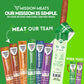 Mission Meats 100% Certified Organic Beef Sticks - Pasture-Raised  Zero Sugar  Non-GMO  Healthy Individually Wrapped Meat Sticks Snack  0.75oz (24 Count)
