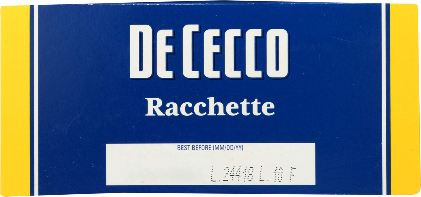 DE CECCO PASTA Racchette Pasta, 16 OZ