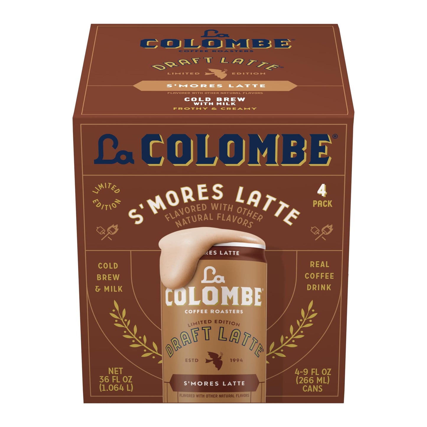 La Colombe LTO Smores Coffee 9oz 4pk - 36 Fl Oz (Pack of 1)
