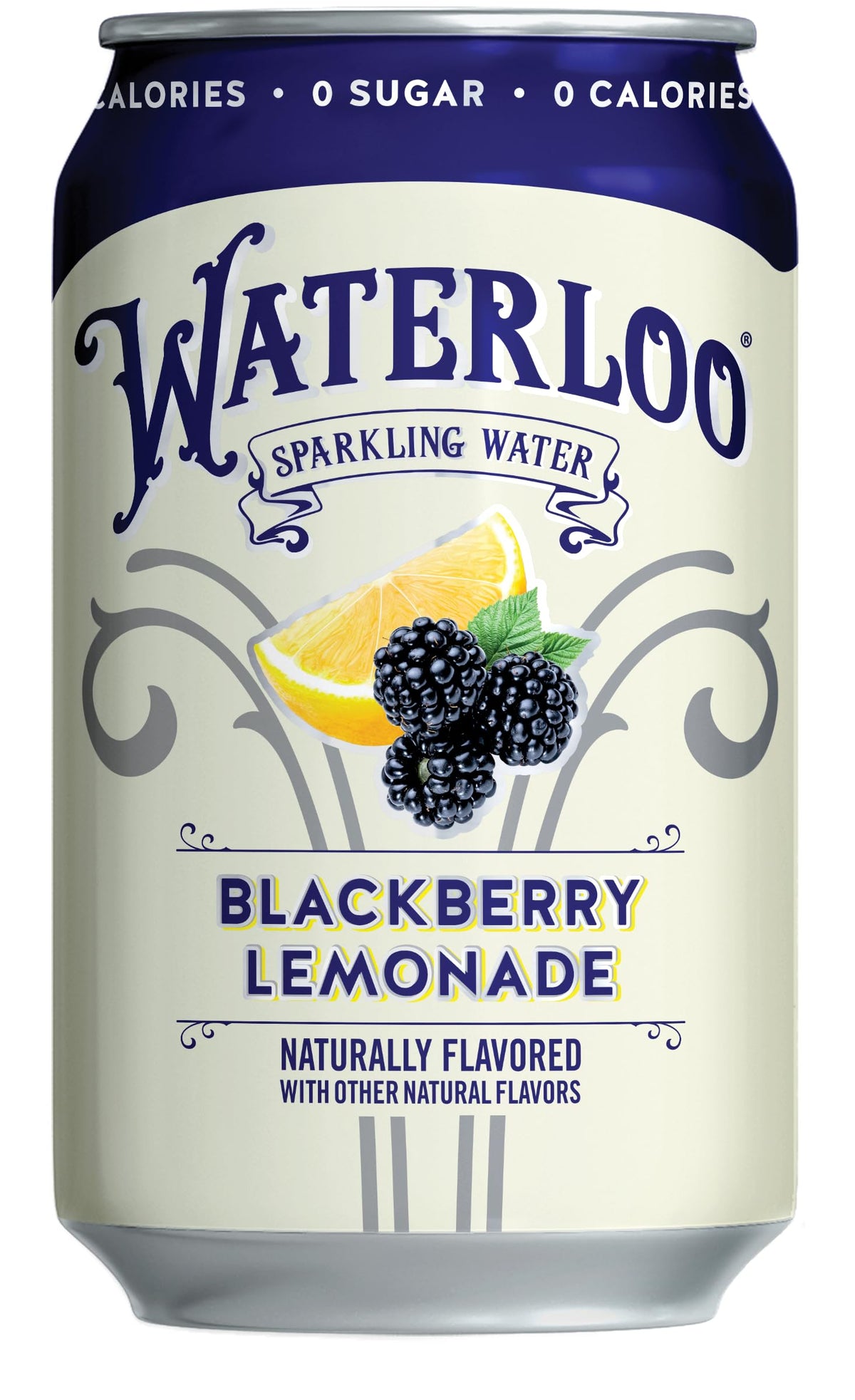 Waterloo Sparkling Water, Blackberry Lemonade Naturally Flavored, 12 Fl Oz Cans (Pack of 12) - Zero Calories and Zero Sugar or S