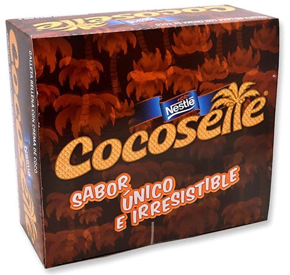Nestle Cocosette 24 Pack Wafer Cookies Filled With Coconut Cream/Galleta Rellena Con Crema De Coco
