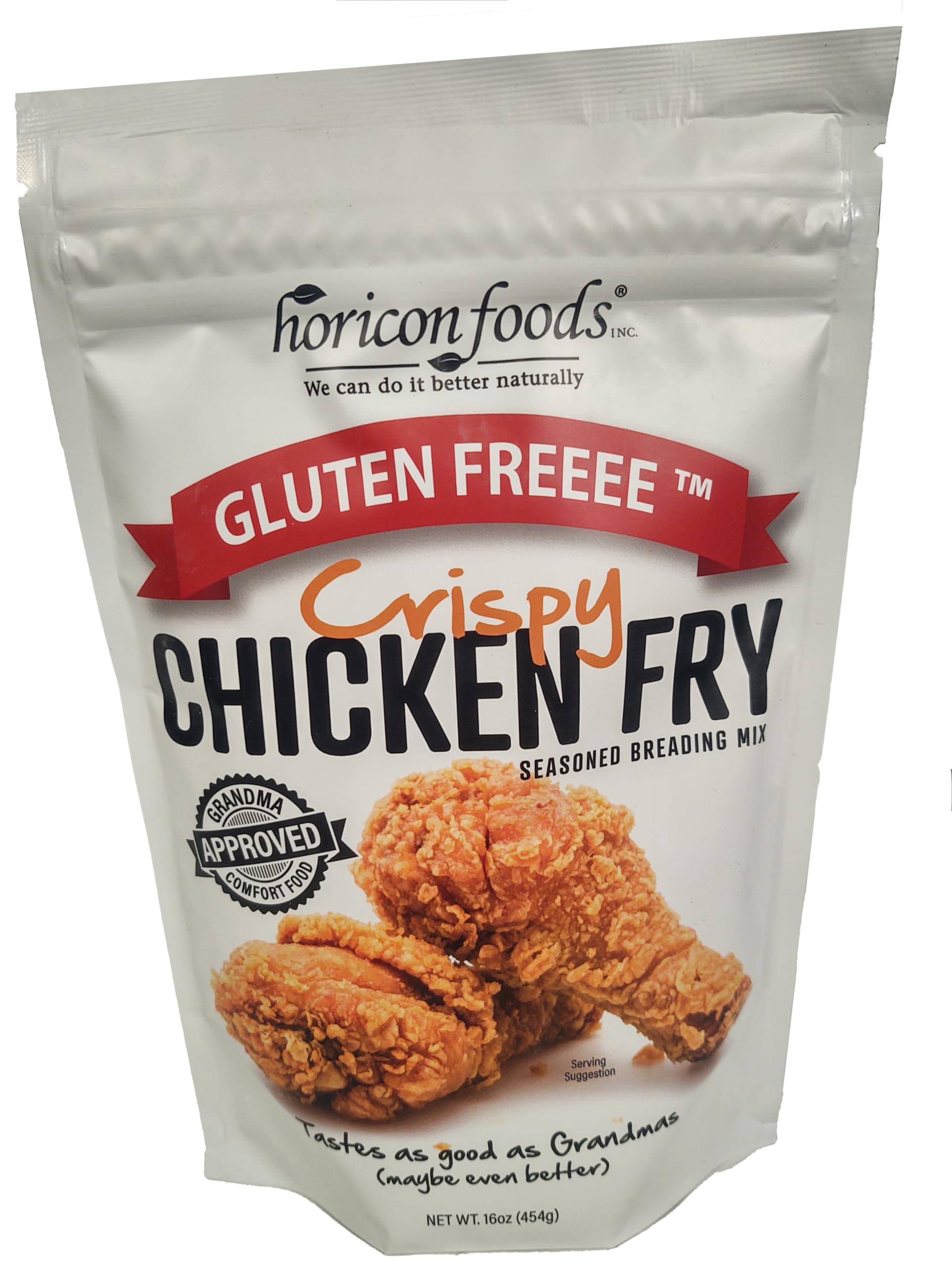 Glutenfreeee Gluten Free Seasoned Breading Mix, Crispy Chicken Fry, 16 Ounce - Tastes Great, 12 Herbs And Spices, Great For Chic