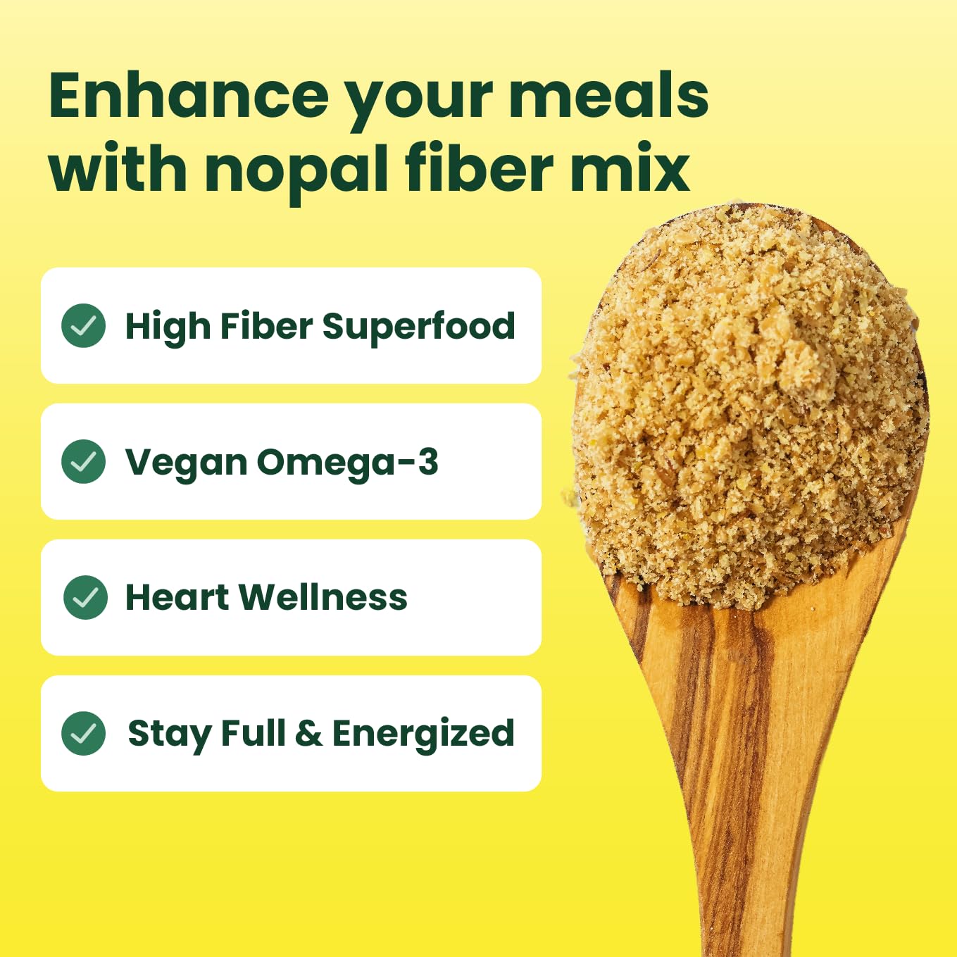 Sanar Naturals Nopal Flax Seed  8 oz - Fiber dietary product  Omega-3  Protein - GLP-1 Support - Weight Management  Diet Support  Non-GMO  Vegan  Gluten Free