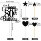 80Th Birthday Cake Decorations Set, 80Th Birthday Candles Numeral 80 Cake Candles And Happy 80Th Birthday Cake Toppers For Party
