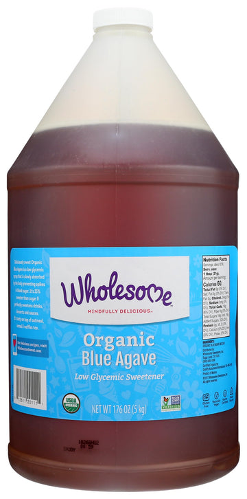 Wholesome Sweeteners Organic Blue Agave, 176oz , 1 Case