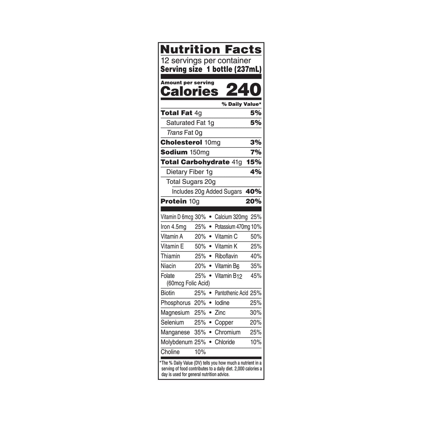 BOOST Original Balanced Nutritional Drink, Very Vanilla, 8 Ounce Bottle (Pack of 12)