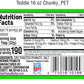 Teddie All Natural Peanut Butter, Super Chunky, Gluten Free & Vegan, 16 Ounce (Pack of 4)