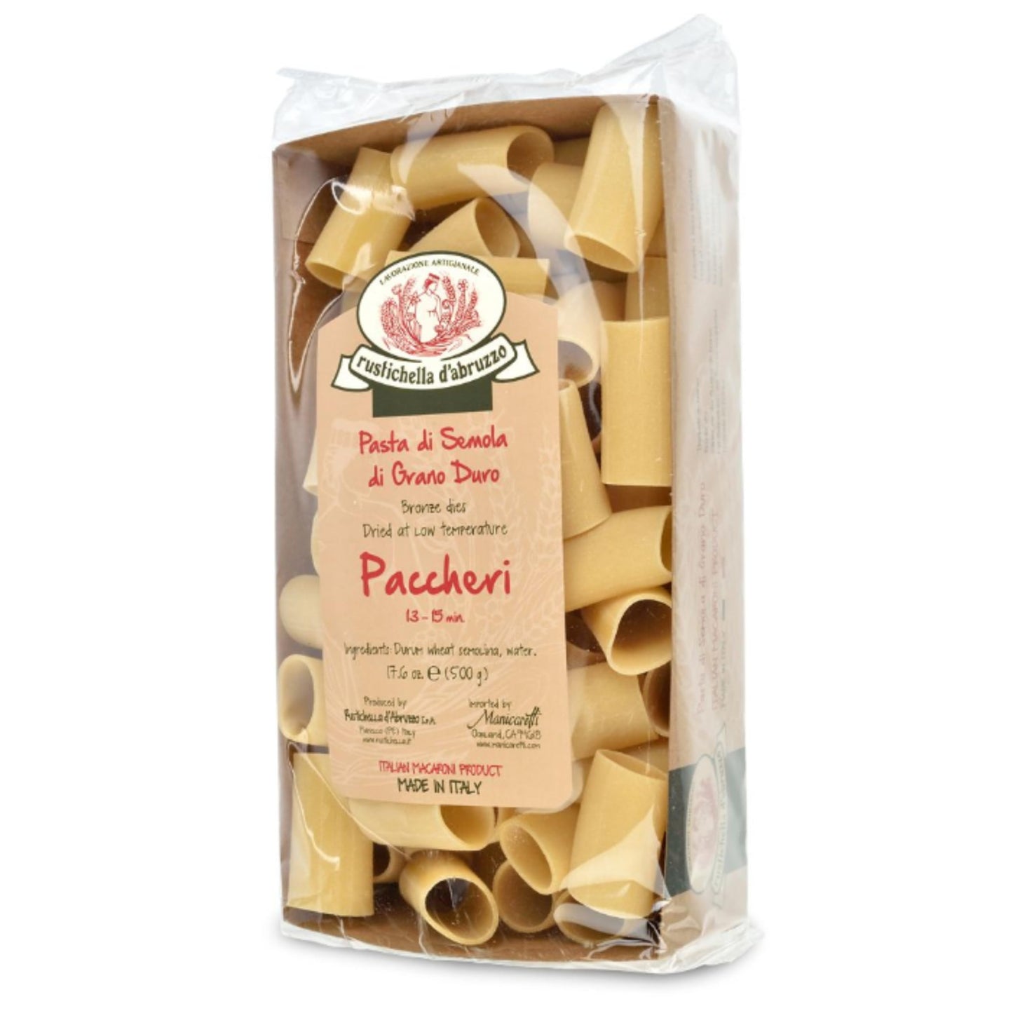 Rustichella Paccheri Pasta, 17.6 Ounce
