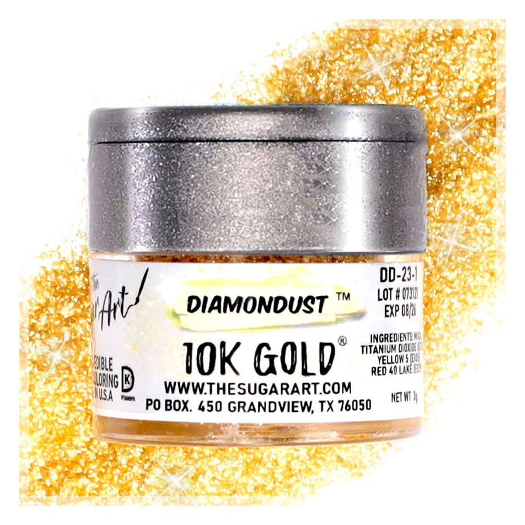 Yellow Edible Glitter for Drinks, Cocktails, Cake Decorating, Strawberries, Chocolates & More | No Taste | 4g | 100% Food-Safe |