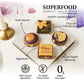 Laumire Gourmet Fruits - Superfood Parfait Collection [Happy Anniversary Edition] - Square (16 Pcs) - Healthy Gift Basket - Drie