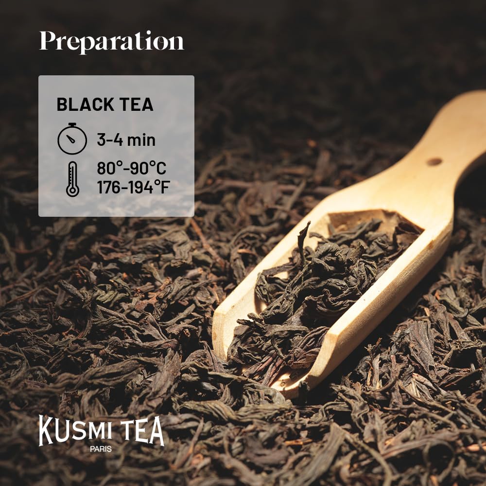 Kusmi Tea - St. Petersburg - Organic Black Tea - Earl Grey Tea - Blend Of Black Tea With Red Berries, Caramel, Vanilla & Bergamo