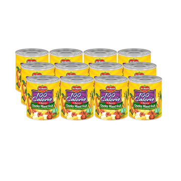 Del Monte Canned Cherry Chunky Fruit Cocktail in Light Syrup  8.25 Ounce (Pack of 12)