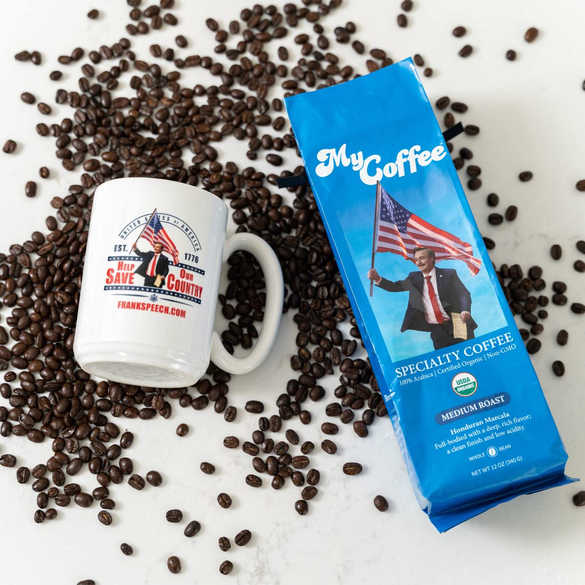 MyCoffee Organic Specialty Grade 100% Arabica Coffee - Medium Roast, 2LB Bag