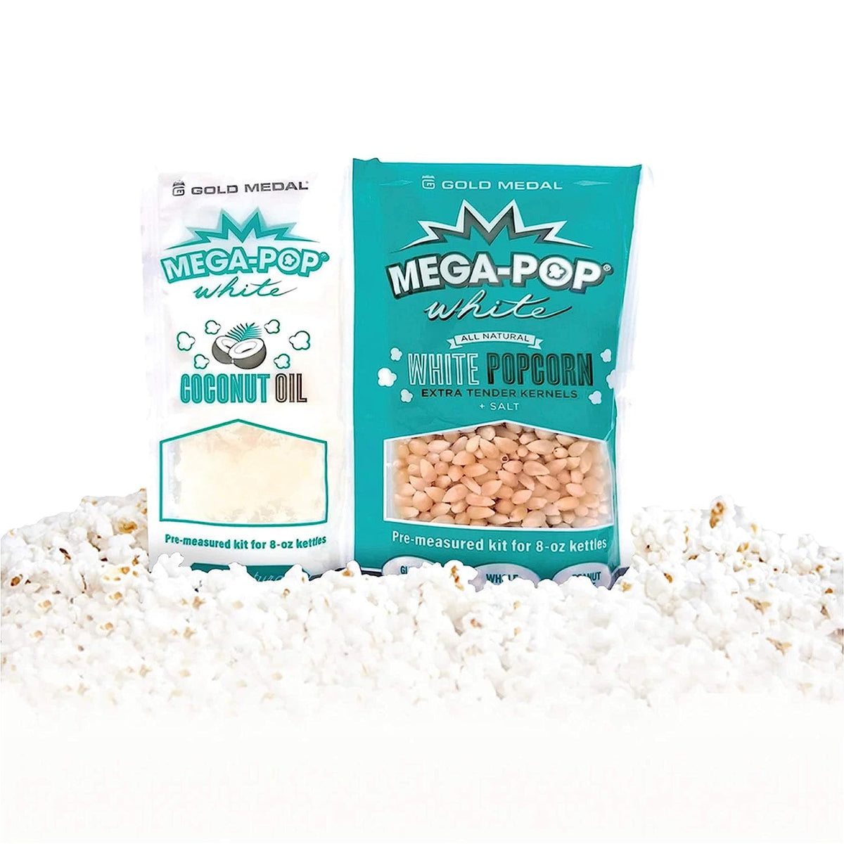 8oz Popcorn Portion Packs w/Coconut Oil - Package of 4ct