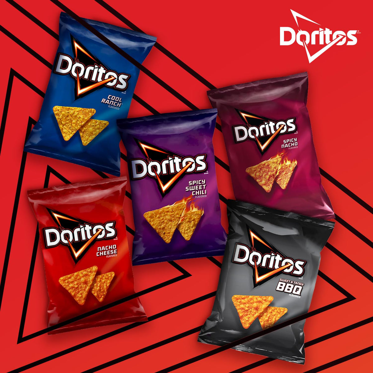 Doritos Cool Ranch Flavored Tortilla Chips, 1 Ounce (Pack Of 40)