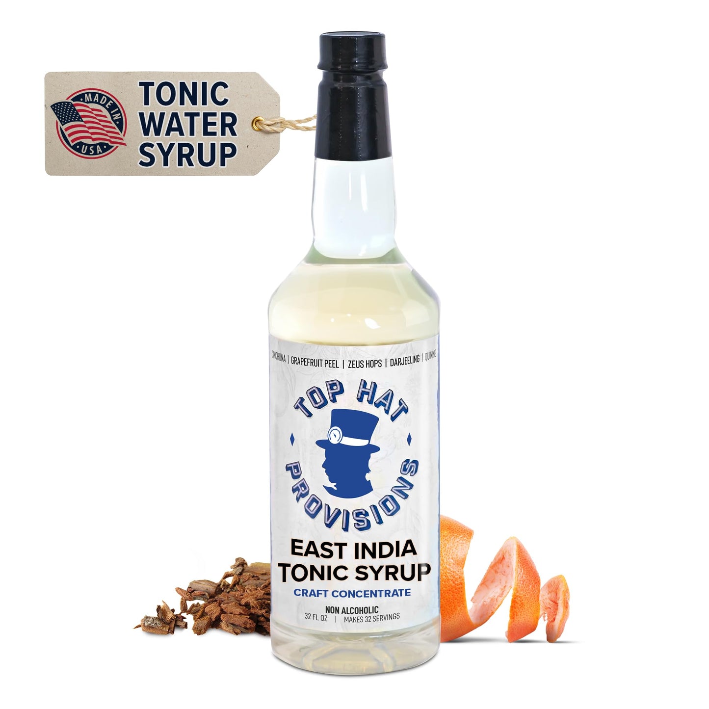 Top Hat Provisions Concentrated Quinine Tonic Syrup - 32 Fl Oz - East India Tonic