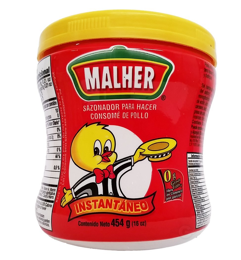 Malher Chicken Bouillon 16 Oz - Consome De Pollo (Pack Of 24)
