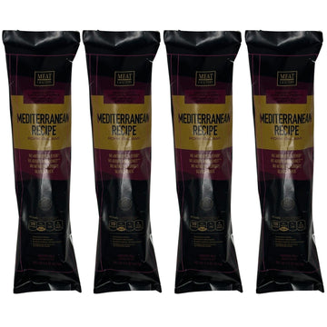 Meat Crafters Dry Cured Meat, Mediterranean Recipe, Antibiotic Free, 5oz (4-Pack)