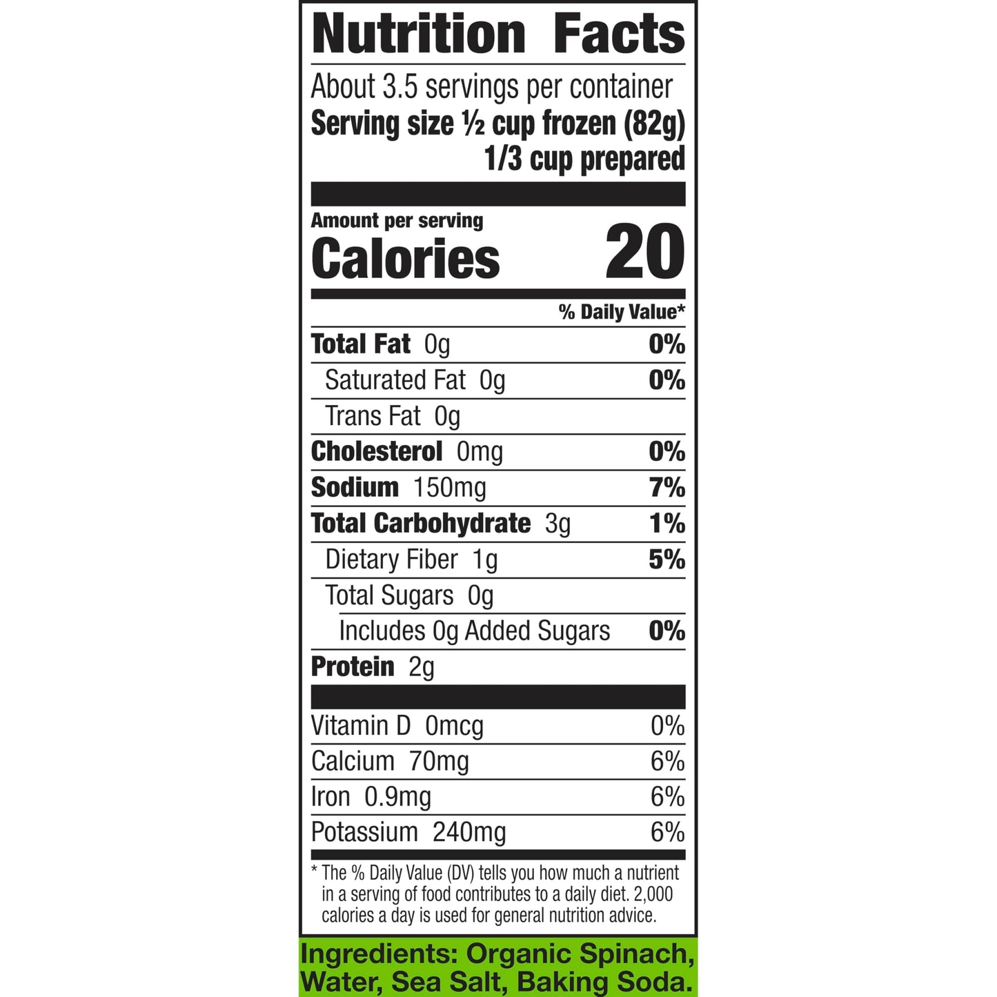 Cascadian Farm Organic Cut Spinach, Frozen Vegetables, Non-GMO, 10 oz