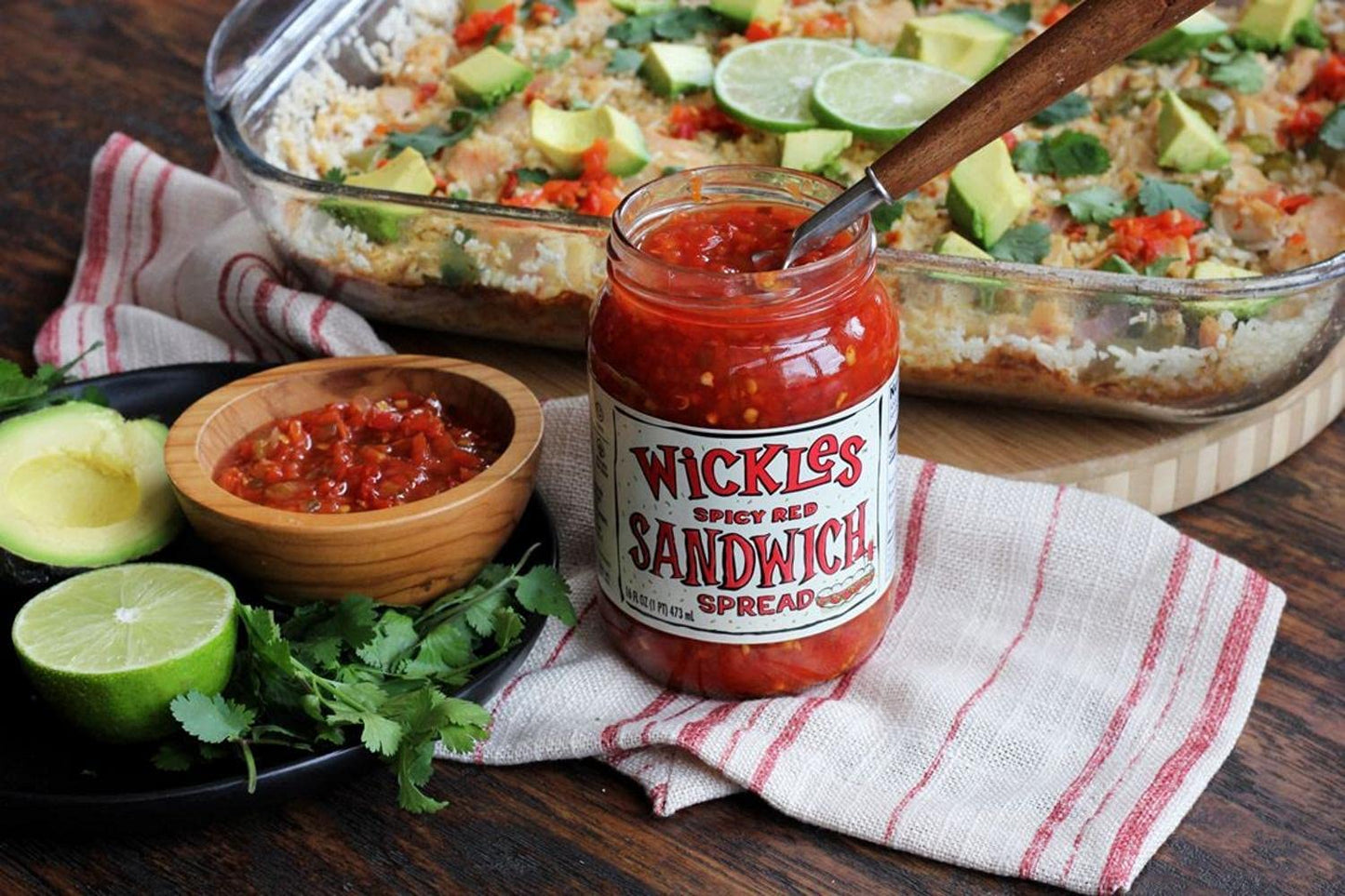 Wickles Spicy Red Sandwich Spread, 16 Oz (Pack - 6)
