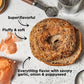Queen St. Bakery Everything Superfood Bagels - Vegan, Protein & Fibre, Gluten-Free, Allergen Free Bagels - 4 Count