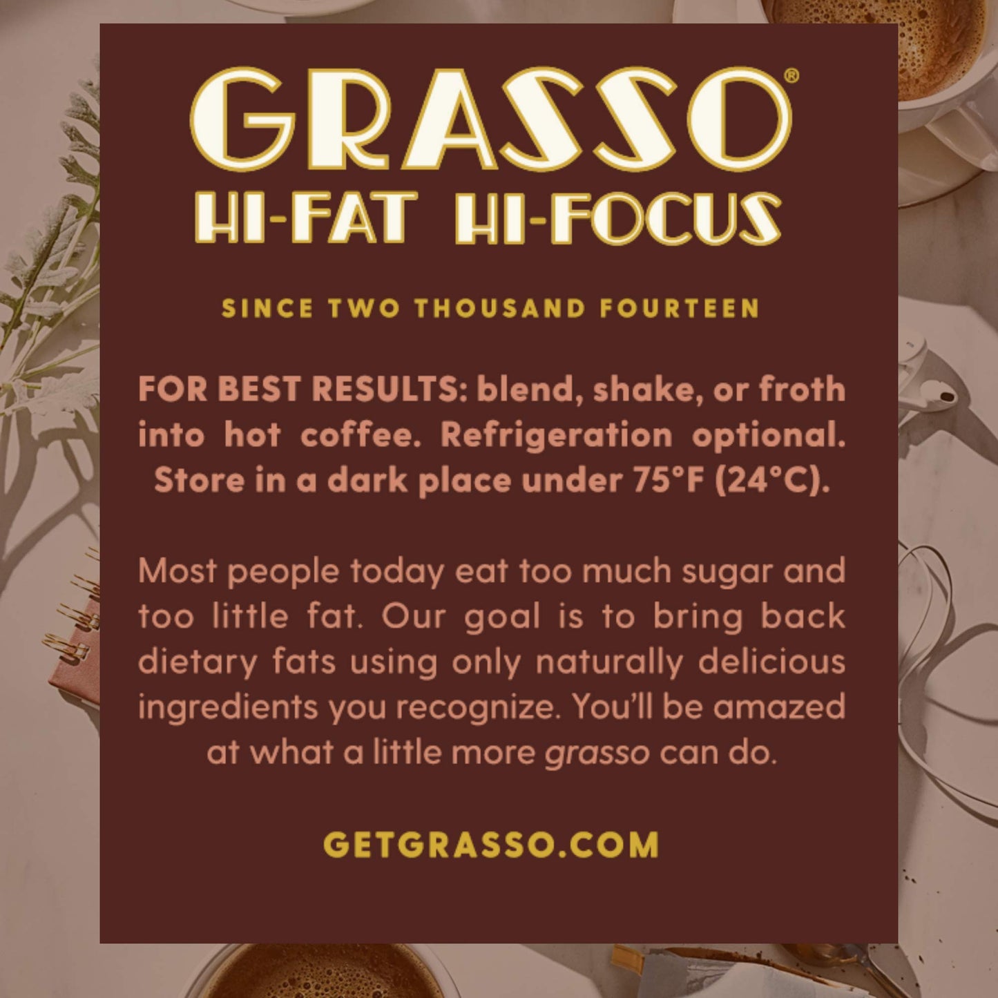 Coffee Booster Mocha Coffee Creamer, Organic Coconut Oil & Grass Fed Ghee, 15 oz Jar, 30 Servings